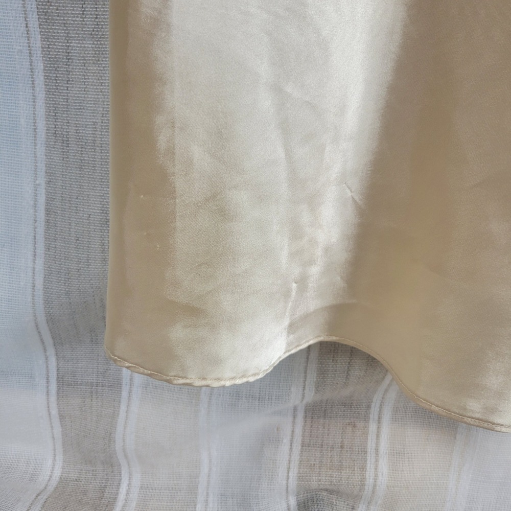 Vintage Flora Nikrooz Sheer Peignoir Robe Nightgown Cream Ivory Size Large/XL - Picture 12 of 16